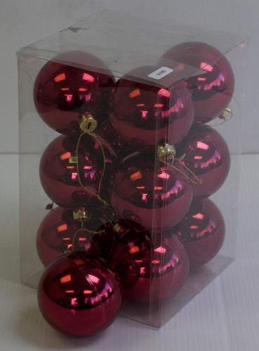 Shiny Balls - Burgundy Red - 70mm